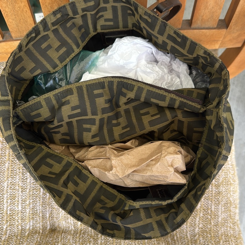 Fendi Vintage Zucca Monogram Canvas Tote with COA, authentic - Picture 17 of 17